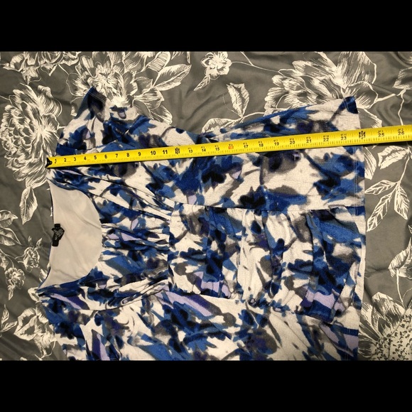 Macy’s Alfani women’s Large round neck ruched top - Picture 6 of 7